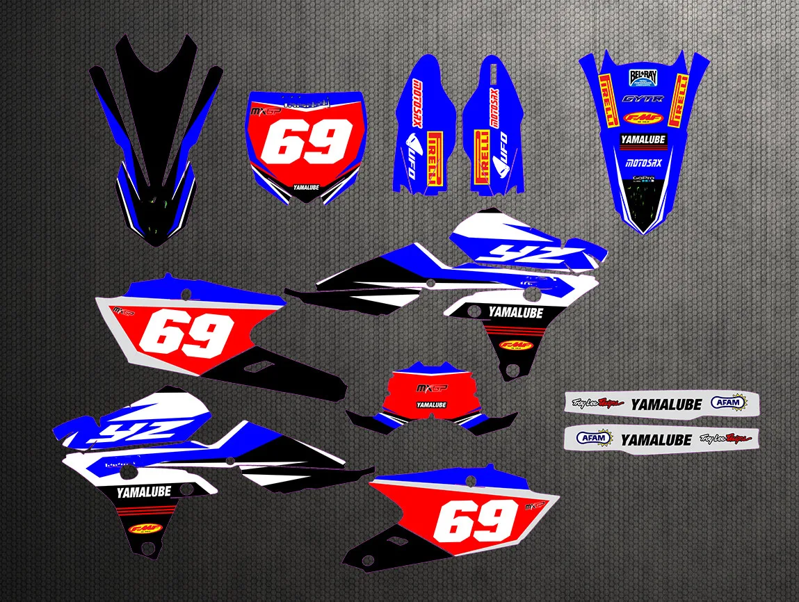 Наклейки на мотоцикл 3 м с номерами для Yamaha WRF250 WR250F 2015 2016 2017 2018 2019 WRF 250 | Автомобили