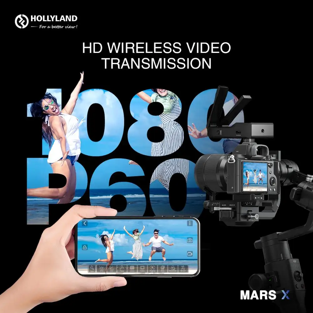 Hollyland Marsx Mars X Беспроводная передача изображения 300 футов Hd передатчик 1080p для Ios