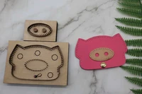 handmade leather knife mold laser knife mold custom mcdull card package knife pig pig card cutter die
