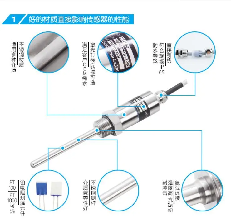 Низкая мощность цифровой датчик температуры RS485 низкое напряжение низкой