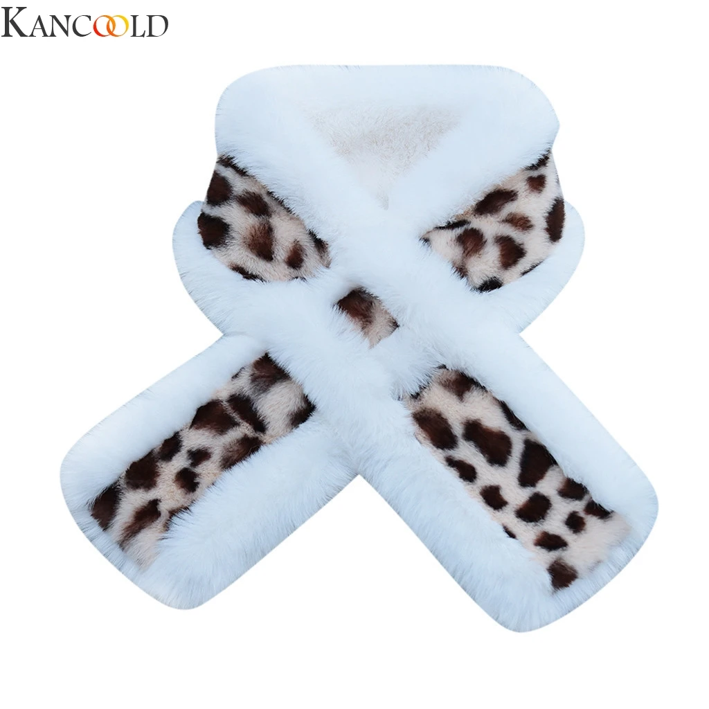 KANCOOLD женский леопардовый зимний теплый воротник шарф Обертывания накидка зимние