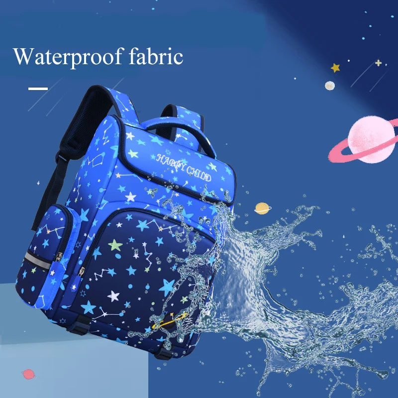 

Sky stars printing primary school bags big capacity school bags for girls boys kids backpack