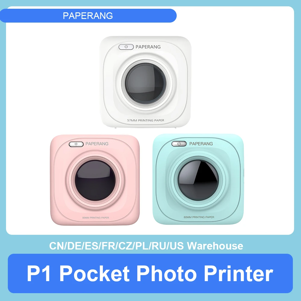 Глобальная версия Xiaomi PAPERANG P1 карманный мини фотопринтер BT4.0 телефонной связью