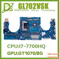 gl702vsk with i7 7700hq gtx1070 8gb original motherboard suitable for asus gl702vmk gl702vm gl702vsk gl702vs notebook motherboar