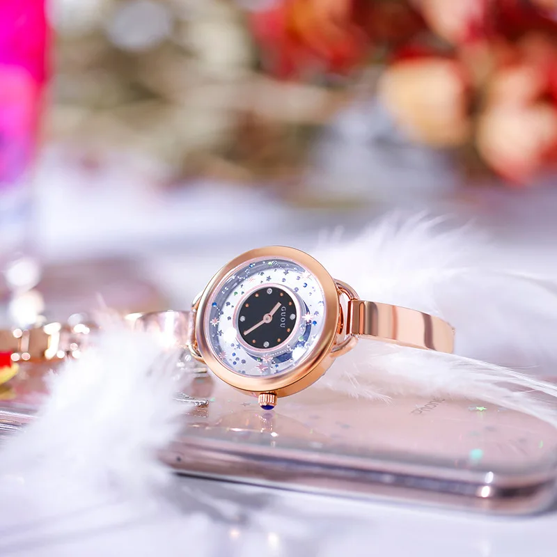 DIMINI женские брендовые кварцевые часы Роскошные наручные с сетчатым стальным