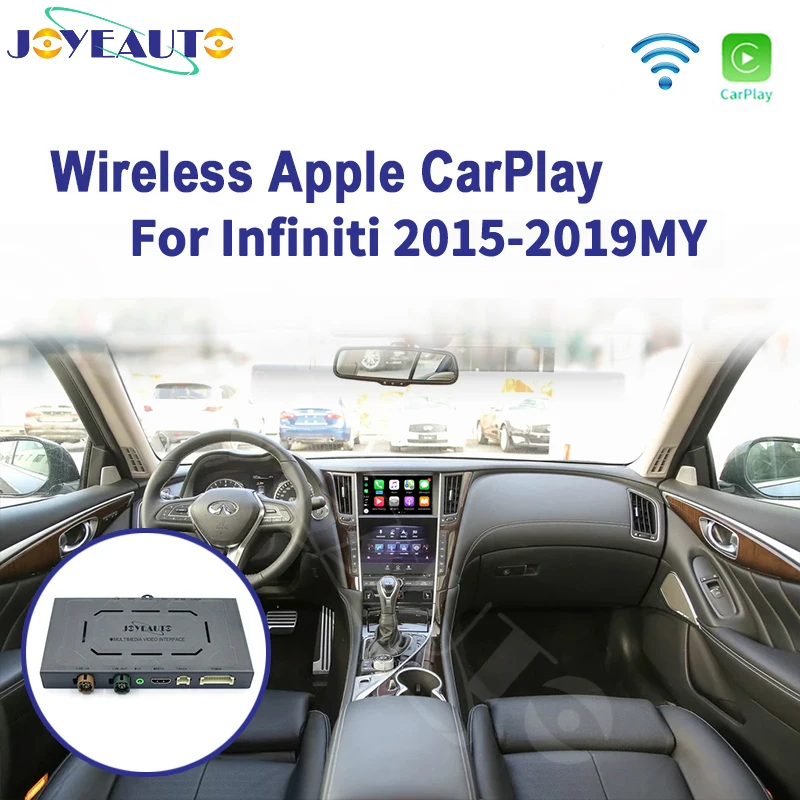 Joyeauto אלחוטי Apple Carplay עבור אינפיניטי 8 אינץ מסך 2015-2019 Q50 Q60 Q50L QX50 אנדרואיד אוטומטי מראה Wifi רכב לשחק Airplay