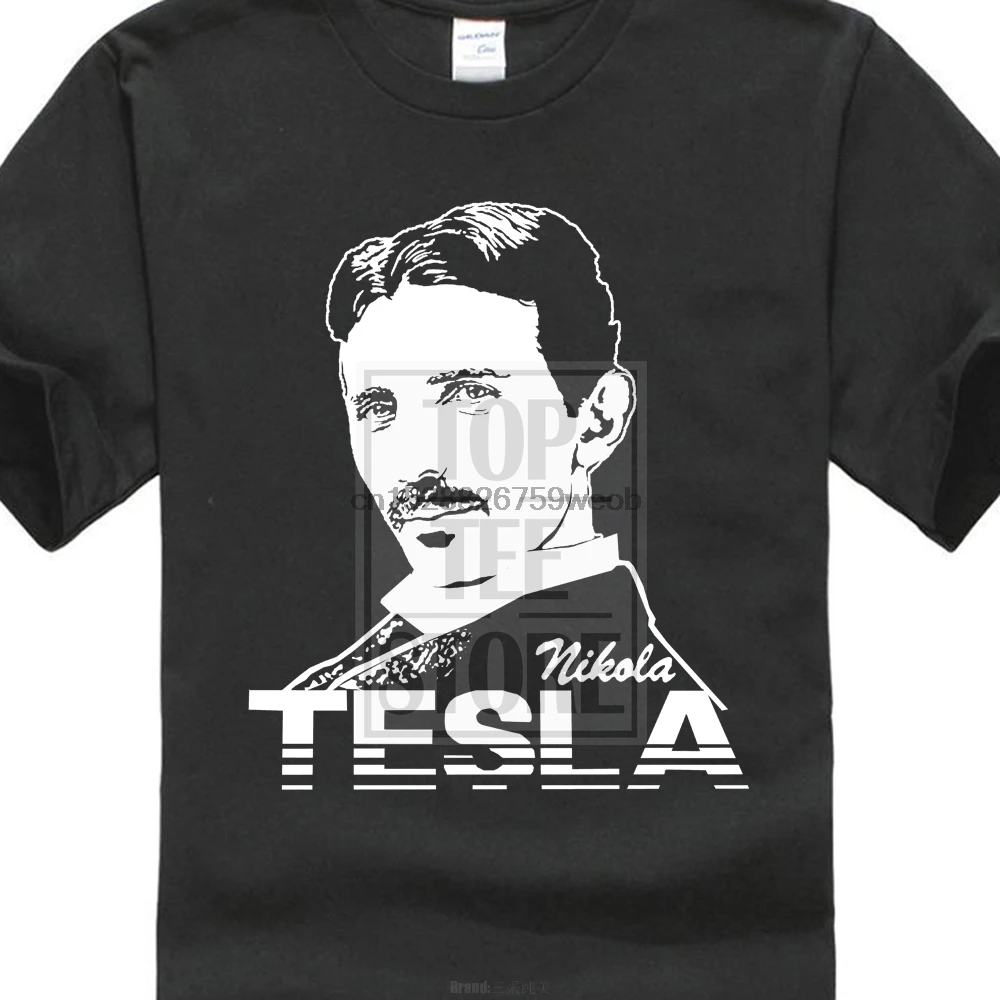 Pride Of The Creature t shirts Nikola Tesla/футболка с фанатом физики | Мужская одежда