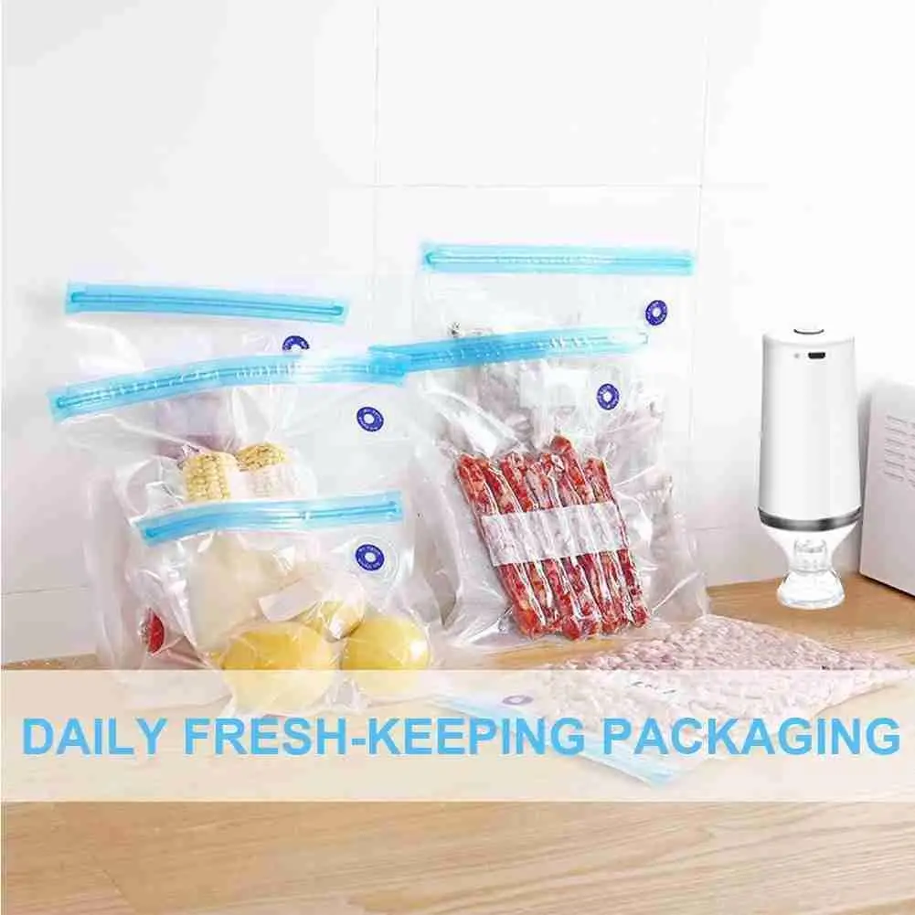

Handheld Vacuum Sealer Machine With 10 Vacuum Zipper Vide Portable Cooker Vacuum Pump For Sous Precision Mini Bags G5Q0