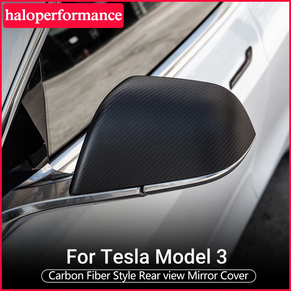 Аксессуары Model3 чехлы для автомобильных зеркал Tesla Model 3 боковых из углеродного