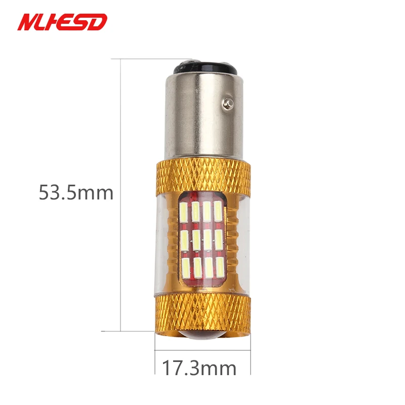 1 сверхъяркая мощная 1157 BAU15S led 30 Вт 1156 60smd 4014 p21w ba15s BAY15D светодиодсветильник лампа