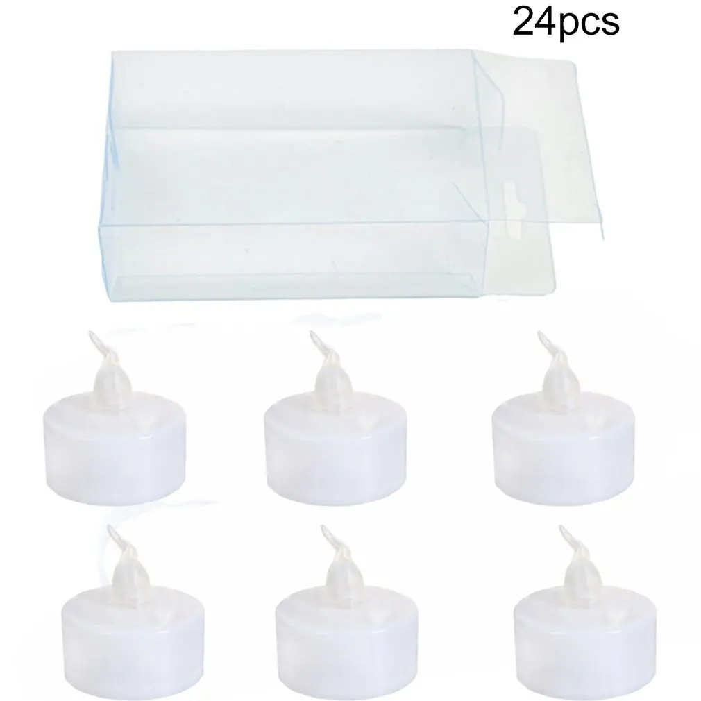 

24pcs Flameless LED Tealight Tea Candles Wedding Light Romantic Candles Lights for Party Wedding Decorations