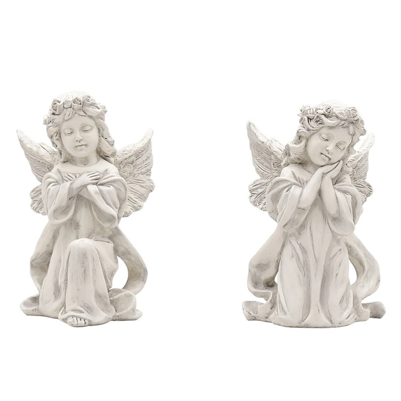 

Resin Beautiful Girl Angel Miniature Statue Ornament Cute Sculpture Modern Art Sketch Model Home Decoration Figurine