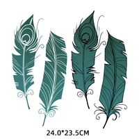bird feather iron on transfers for clothing thermoadhesive patches on clothes flex fusible patch thermal stickers vinyl applique
