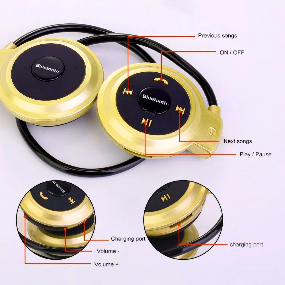 Беспроводные Bluetooth 4 1 стереонаушники Mini503 TF карта FM-радио Спортивная гарнитура с