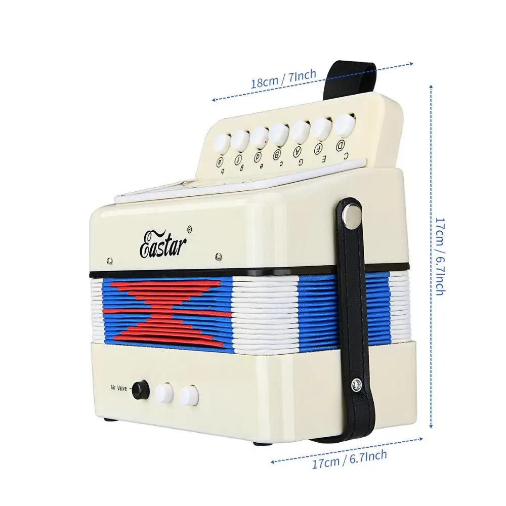 Eastar мини аккордеон 10 кнопок для детей обучающая игрушка раннего возраста