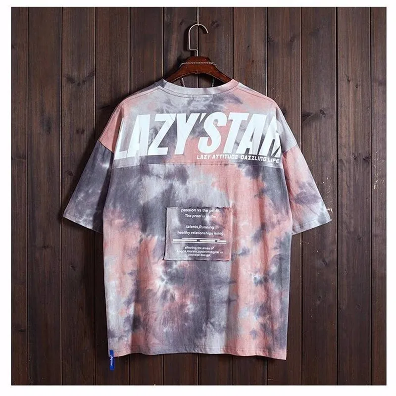 Футболка мужская с забавным принтом уличная одежда свободная повседневная