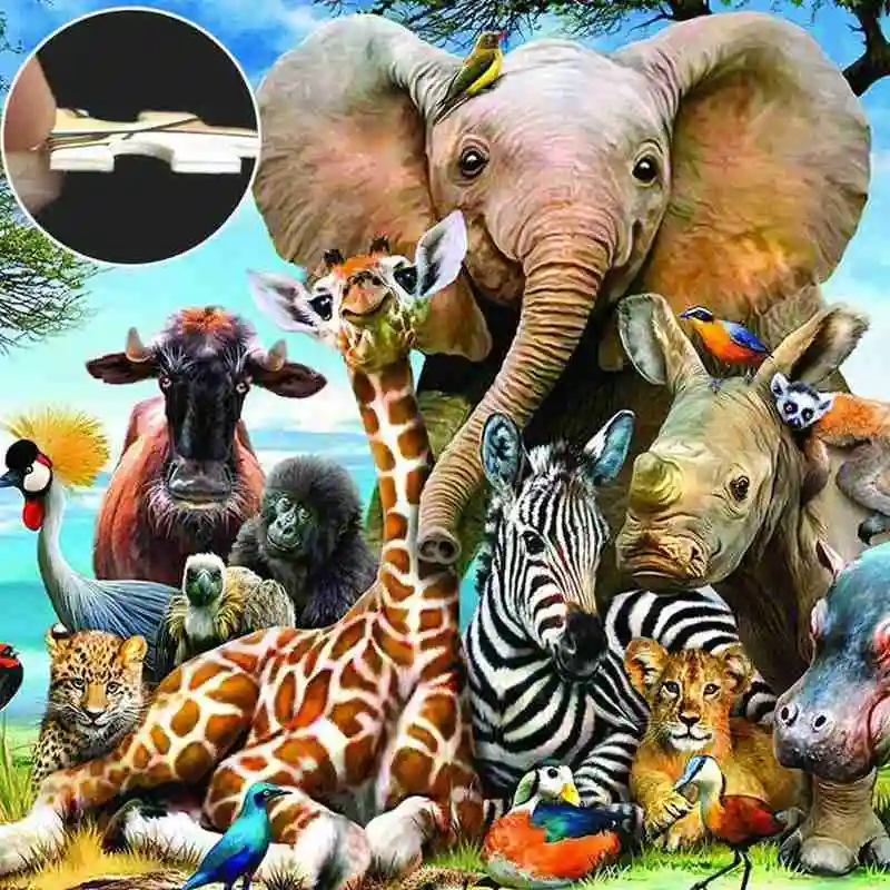 1000 штук для взрослых детей DIY образовательная головоломка Интерактивная