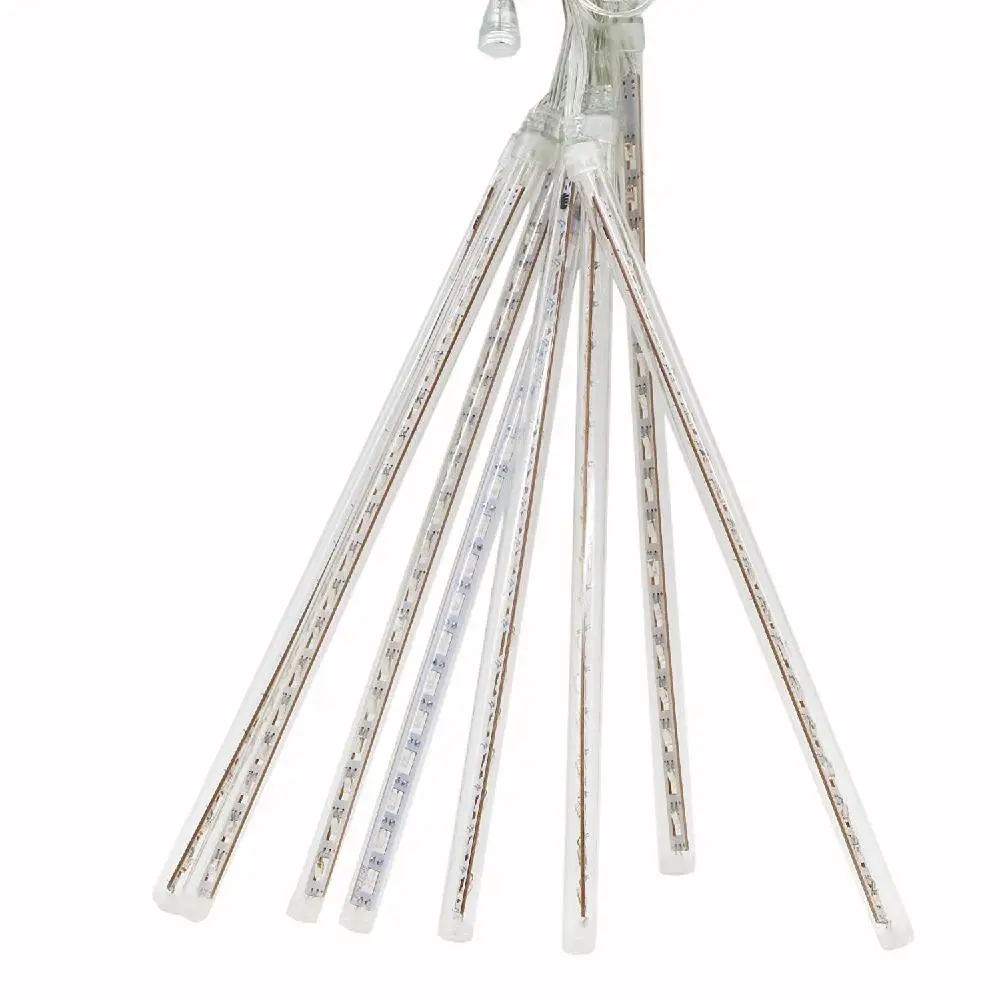8 ниспадающих дождевых/сосулек Снежная Осенняя гирлянда светодиодная