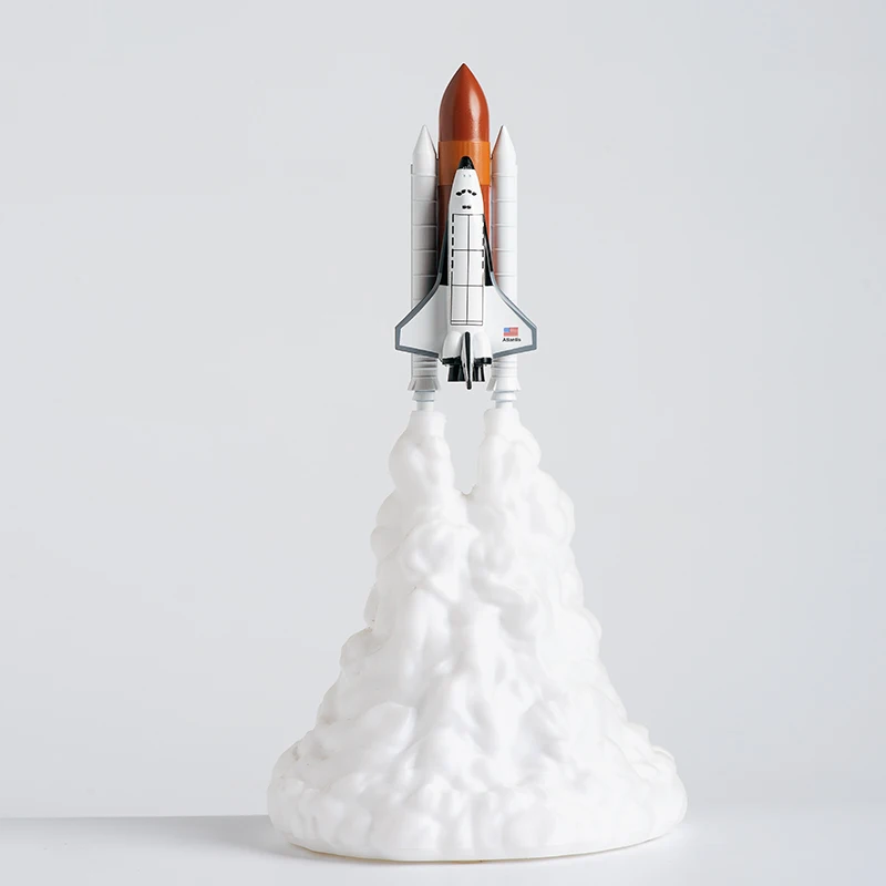 3D печать Космический Шаттл светильник светодиодный ночник USB перезаряжаемая ракетная лампа поддержка дропшиппинг
