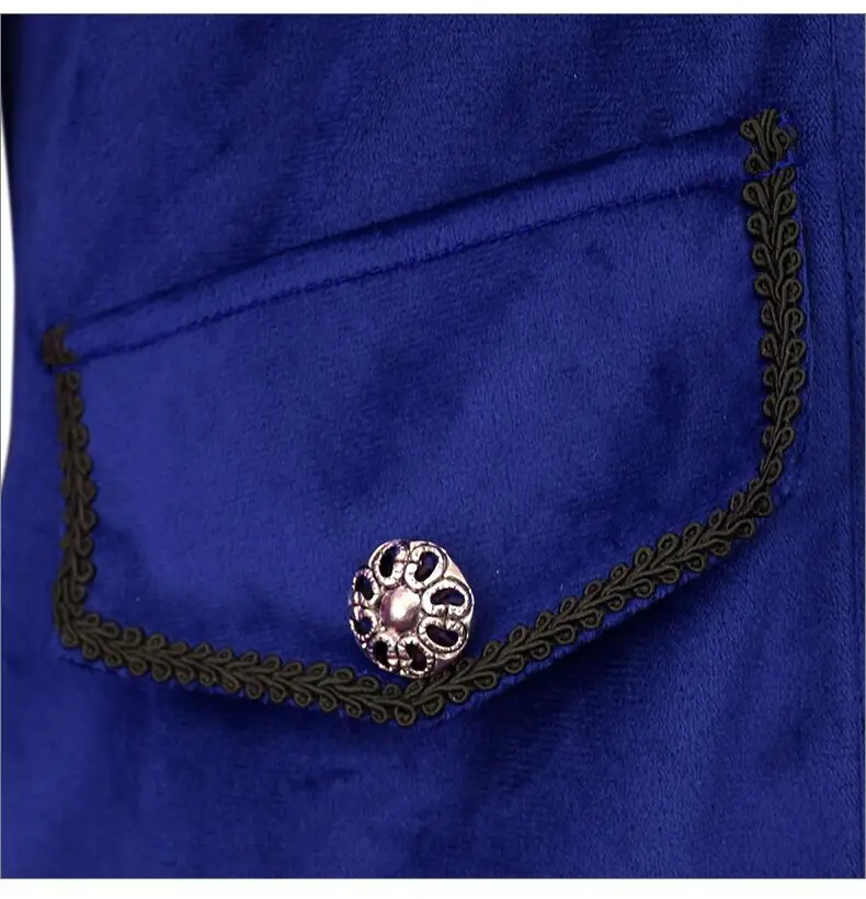 Винтажный синий черный красный бархатный костюм для пианино фрак мужское пальто