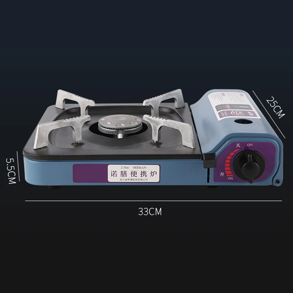 

Camping Stove 2100W Portable Butane Gas Stove Burner Mini Cassette Grill for Indoor Outdoor Camping Picnic Furnace