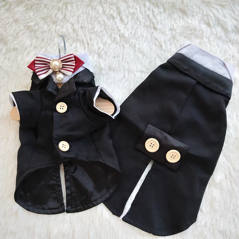 

Hond Trouwpak Jongen Hond Kleding Smoking Pet Outfit Kat Yorkie Chihuahua Poedel Bichon Pommeren Schnauzer Coat Puppy Kleding