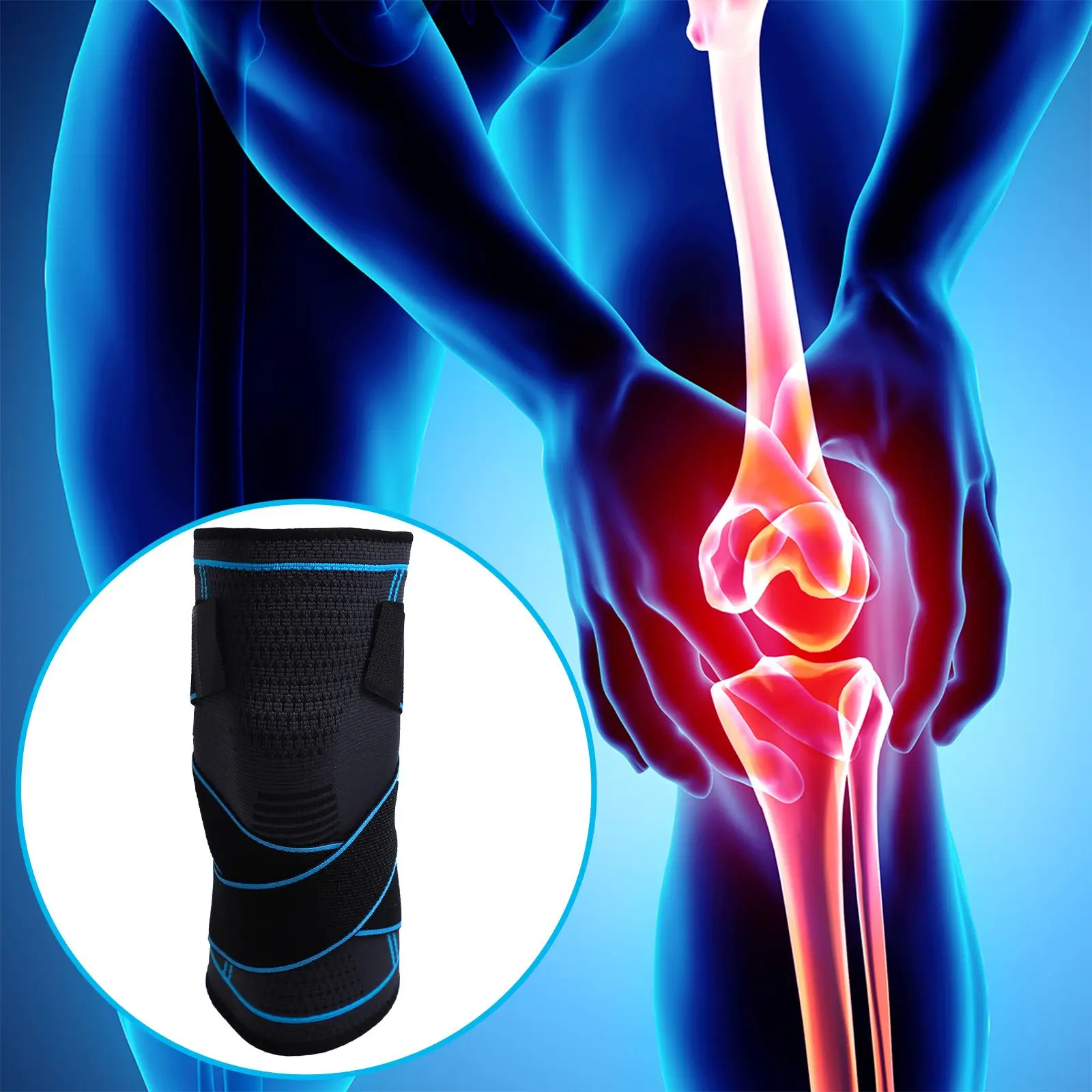 

Knee Support Kneepad Protector Sports Knee Pad Compression Knee Brace Knee Sleeve Running Sports Kneepad Elastic Brace Belt