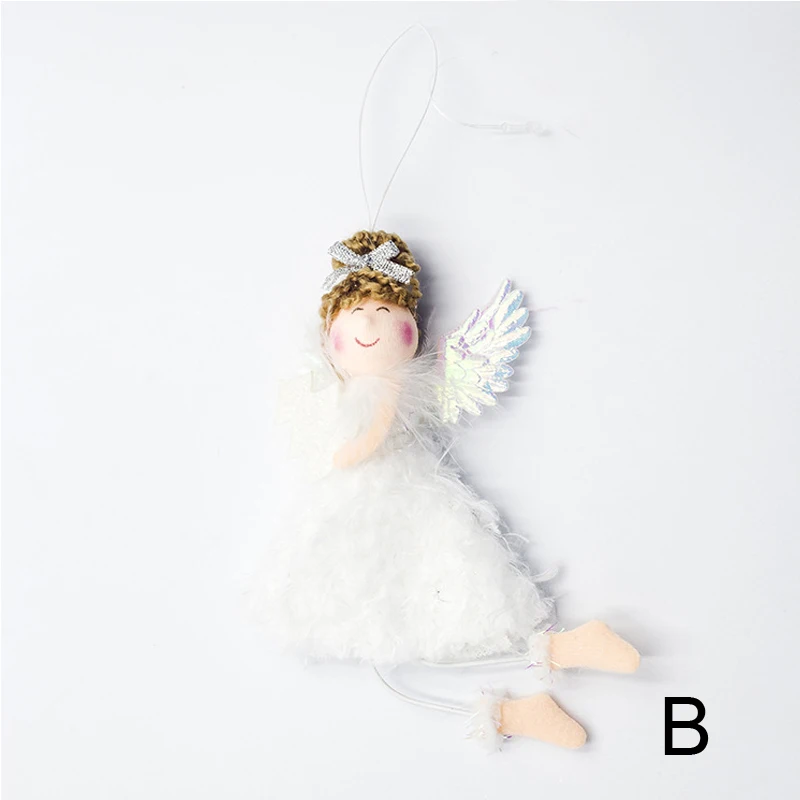 Рождественская кукла кулон милый ангел плюшевая игрушки для девочек гирлянды
