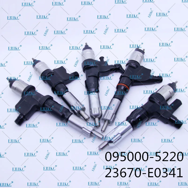 ERIKC 5220 инжектор топлива общей топливной магистрали 095000-5220 095000-522 #23670-E0341 для Denso HINO