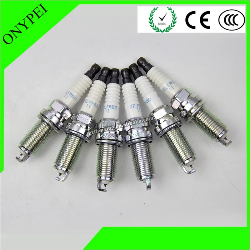 6x DILFR6D11 6176 двойная иридиевая Свеча зажигания для TOYOTA CAMRY Highlander REIZ prado CROWN LAND CRUISER GS350