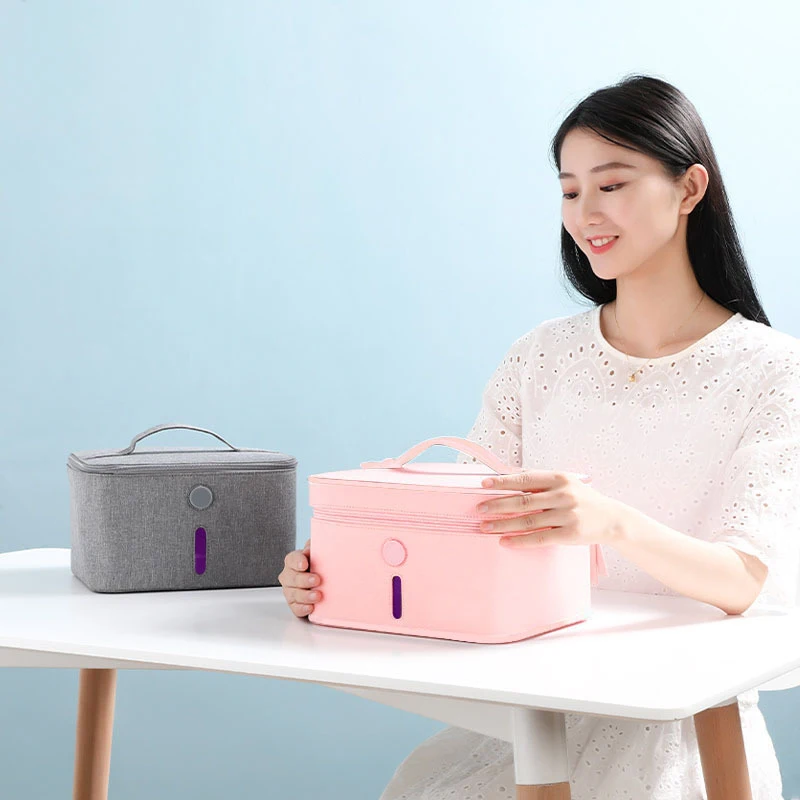 

Spot Portable UV Cleaning Bag USB LED Zipper Case for Bottle Underwear Clothes Home Hogard