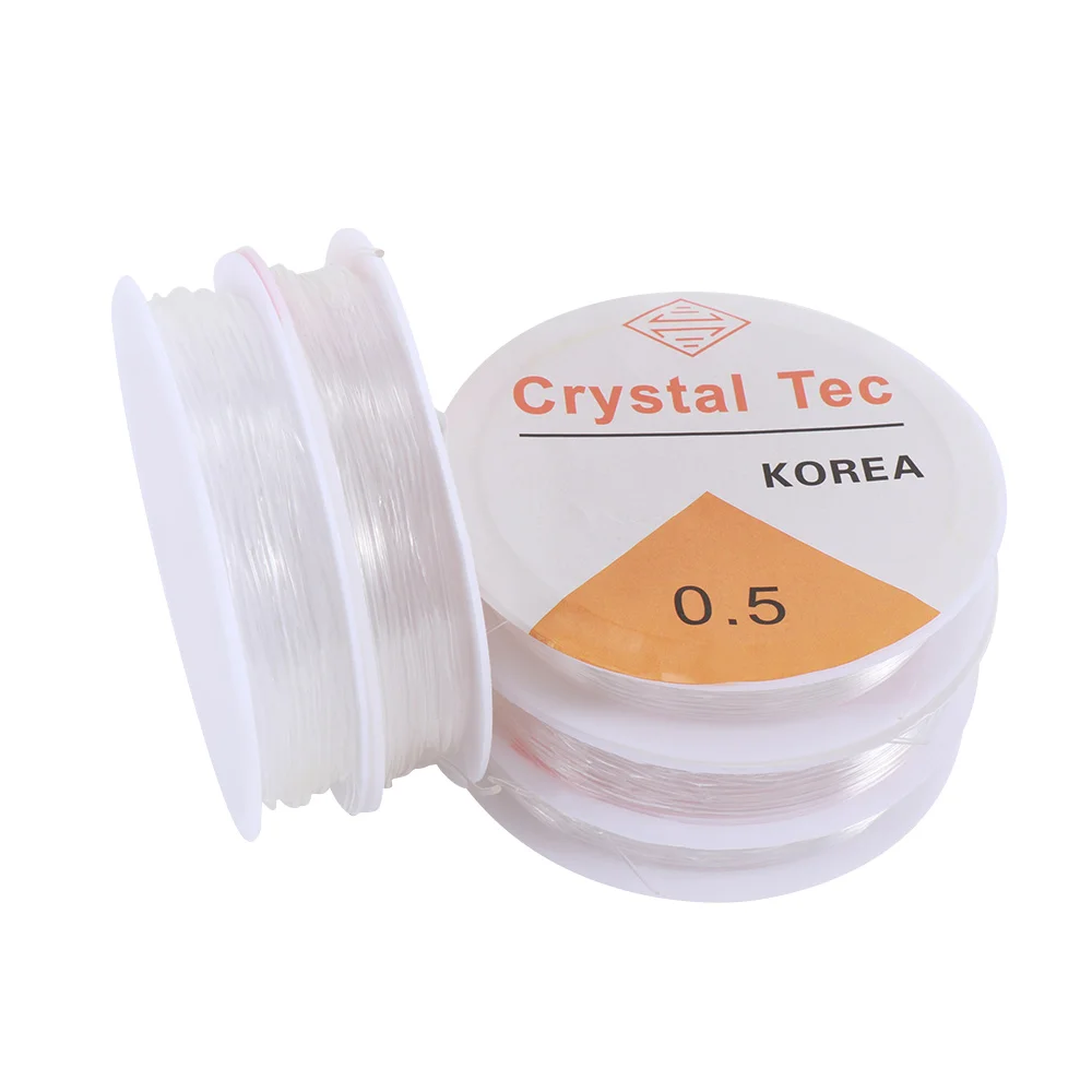 1 рулон прозрачная эластичная веревка для бисероплетения 0 4-1 мм | Украшения и