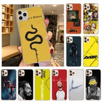 soft tpu silicone phone case for iphone 13 12 11 pro max xsmax x xr xs 7 8 6 6s plus se2020 post malone beerbongs fashion cover