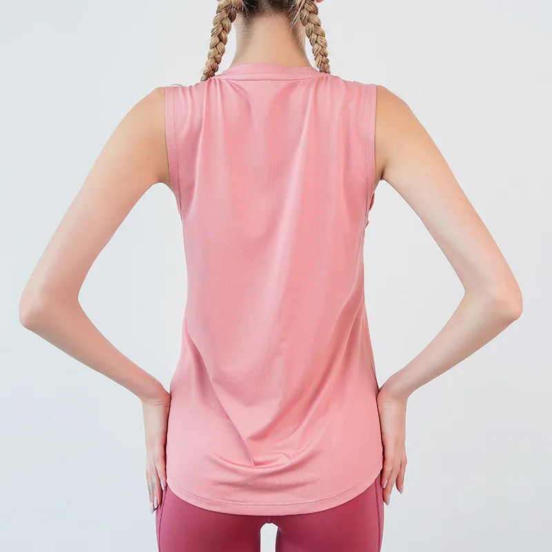 Спортивный жилет женская Свободная одежда для бодибилдинга быстросохнущая
