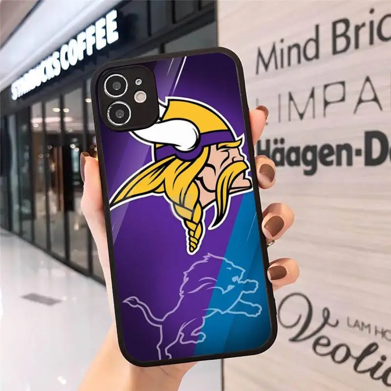 

sport minnesota vikings Phone Cases Matte Transparent for iPhone 7 8 11 12 s mini pro X XS XR MAX Plus cover funda