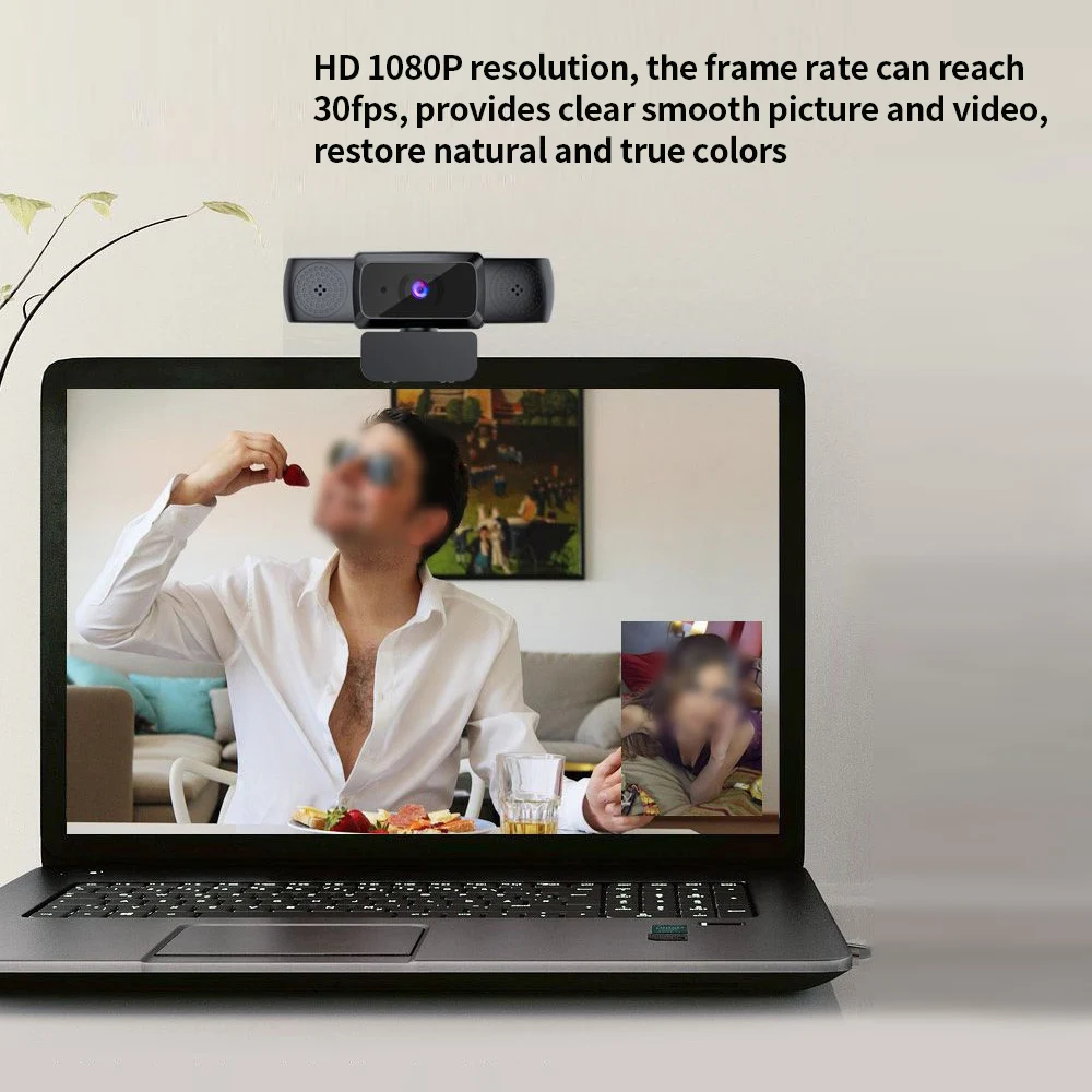 Веб-камера с фиксированным фокусом USB 1080P со встроенным микрофоном и