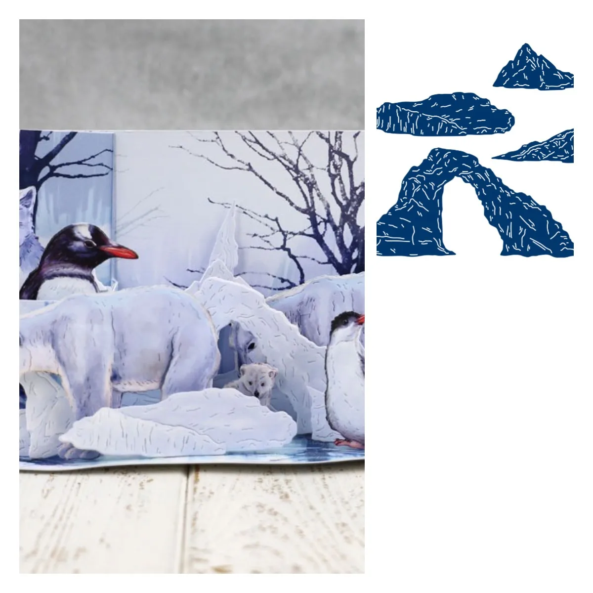 

Icebergs Metal Cutting Die Scrapbook Embossed Paper Card Album Craft Template Cut Die Stencils Template DIY New for 2021 Arrive