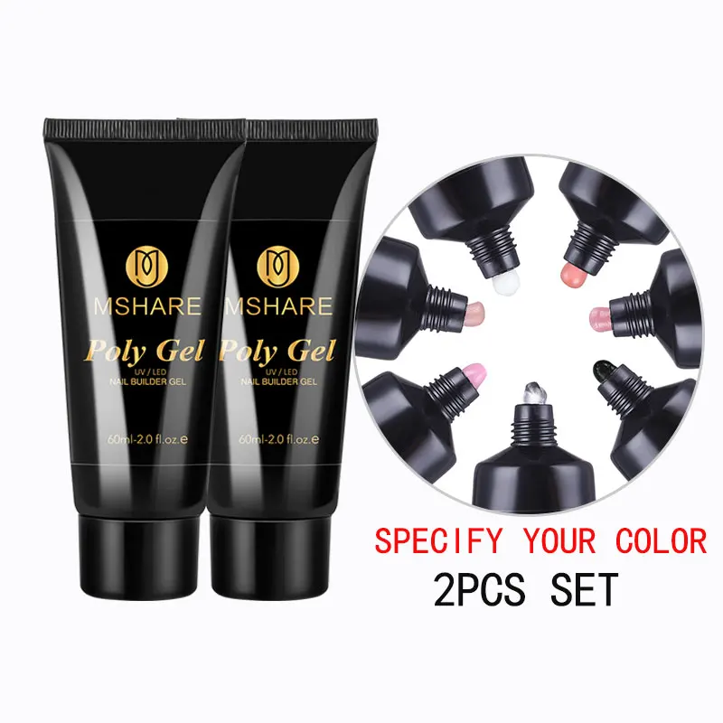 MSHARE Камуфляжный полигель для наращивания ногтей УФ-гель быстрого строительства
