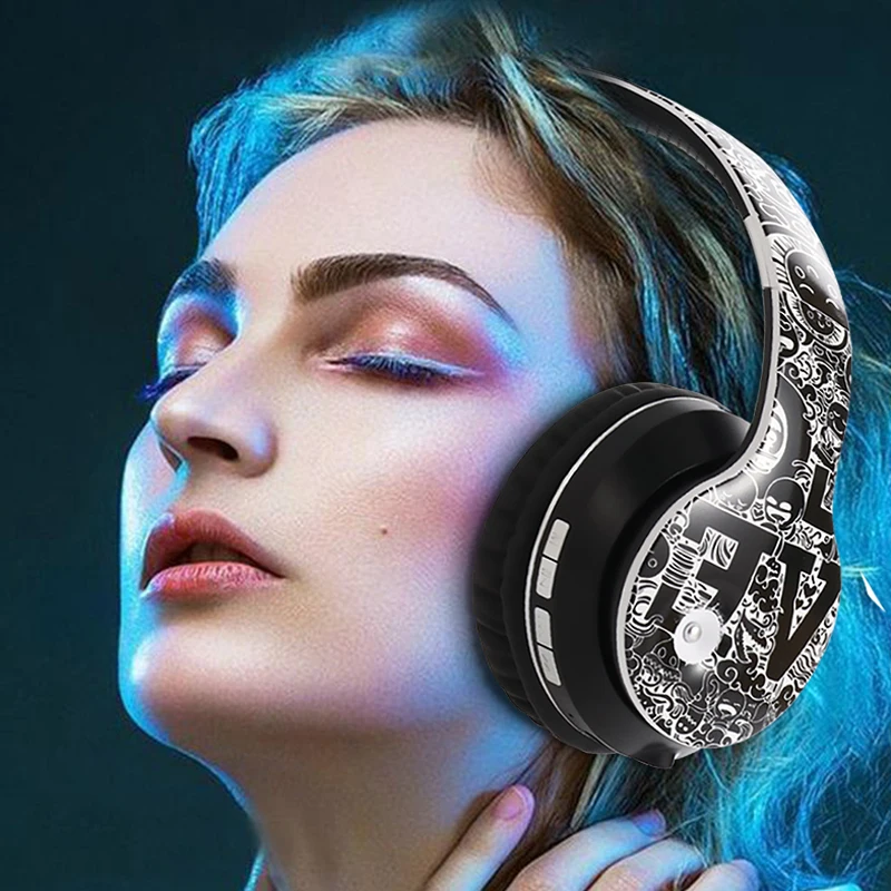Bluetooth 5 0 беспроводные стерео музыкальные наушники складные с шумоподавлением