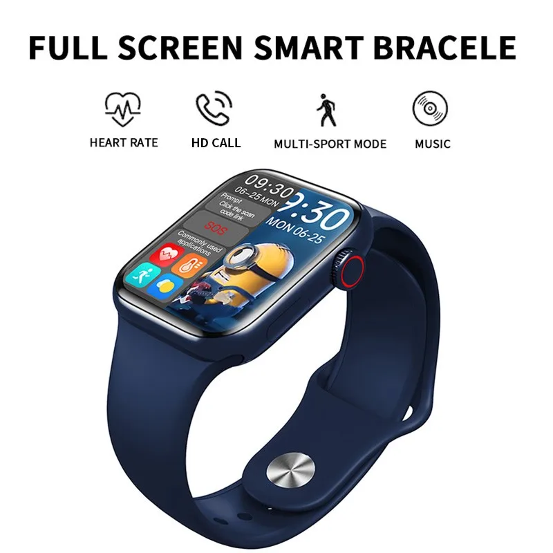 

HW16 Smart Watch Bluetooth Call Heart Rate Blood Pressure Sleep Health Monitoring Pedometer Information Reminder Sports Bracelet