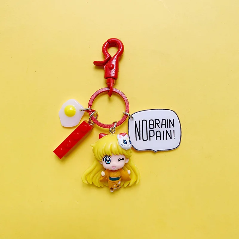 15 26 Тип Черный Сейлор Мун фигурки Морячка Цукино Усаги Аниме ПВХ модель куклы игрушки творческая коллекция подарок для девочки 7 см - Цвет: 15