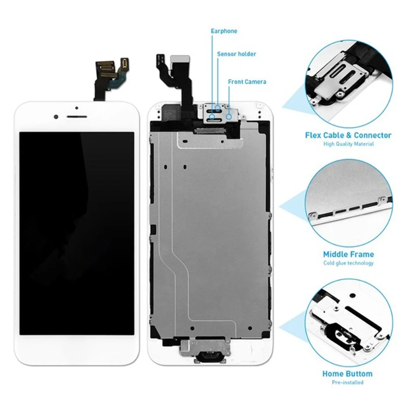 ЖК-дисплей для iPhone 6 6S Plus с сенсорным экраном и дигитайзером сменный экран