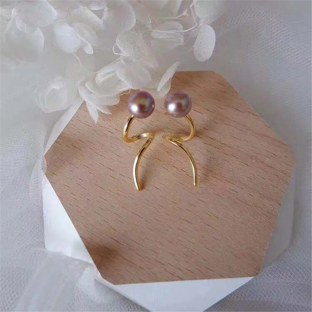 

Real Solid 925 Sterling Silver Pearl Stud Earrings Accessories Findings DIY Jewelry Ear Hook Blank Empty Support