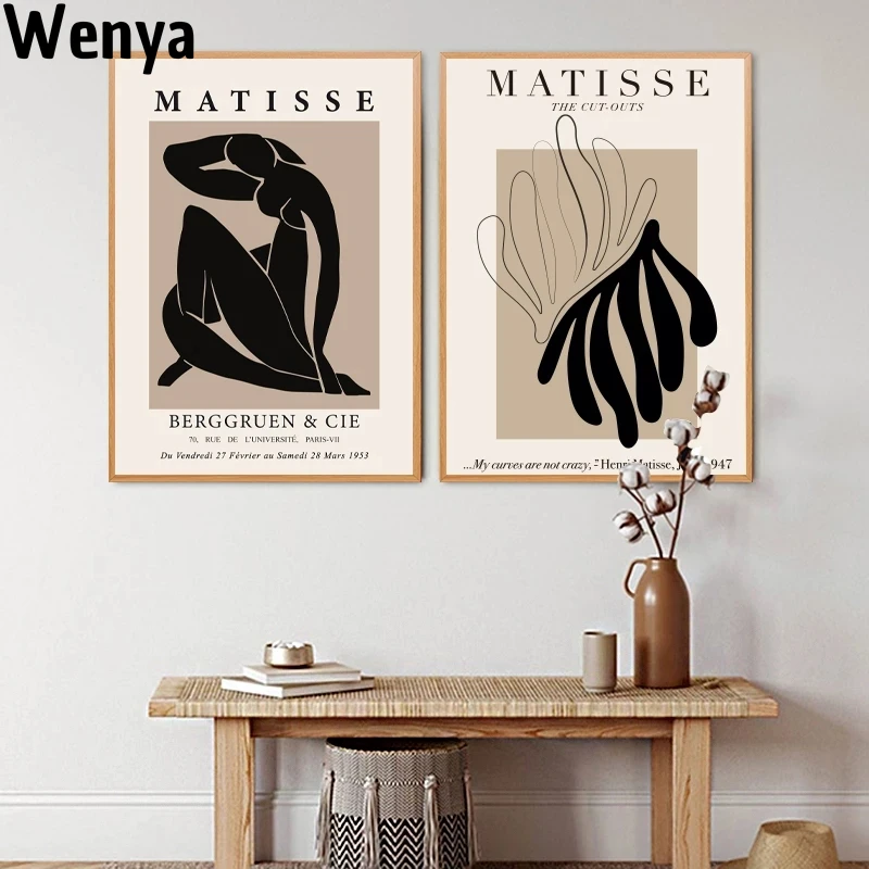 

Abstract Painting Minimal Illustration Wall Art Canvas Prints Vintage Poster Beige Wall Pictures Home Decor Canvas Painting