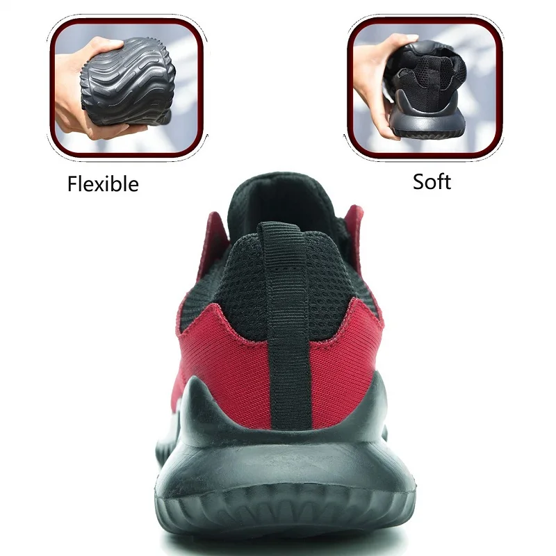 SUADEX защитная обувь мужские кроссовки со стальным носком дышащие уличные