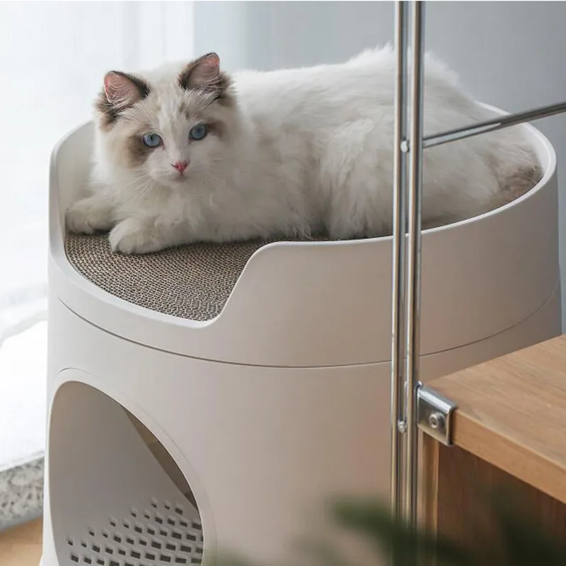 

Cat litter basin fully enclosed Cat Toilet extra large cat nest deodorizing drawer type kitten poop basin cat supplies