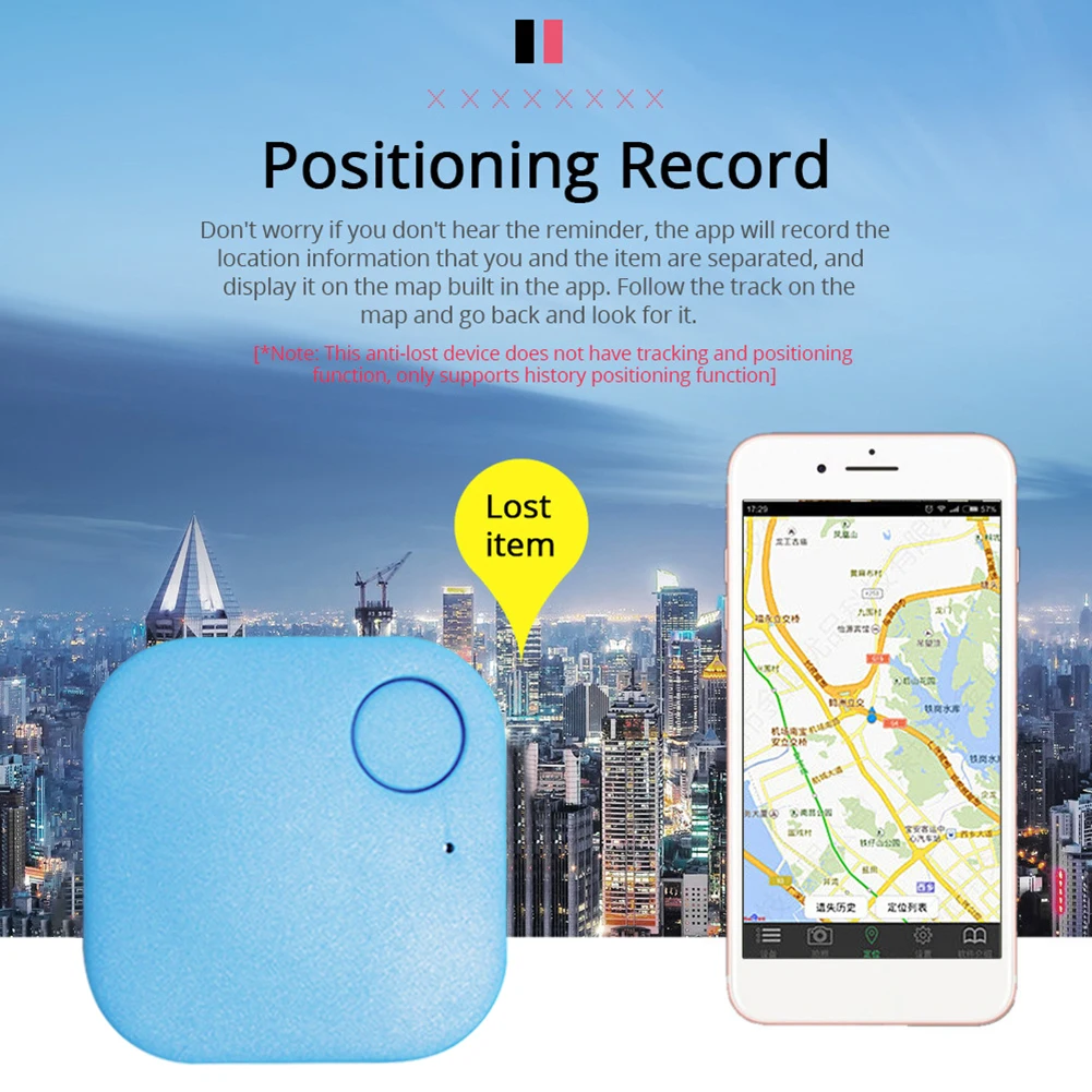 

Universal Mini Square Car Tracker Bluetooth-Compatible Anti-Lost Locator Vehicle Truck GPS Global Positioning System Alarm Track