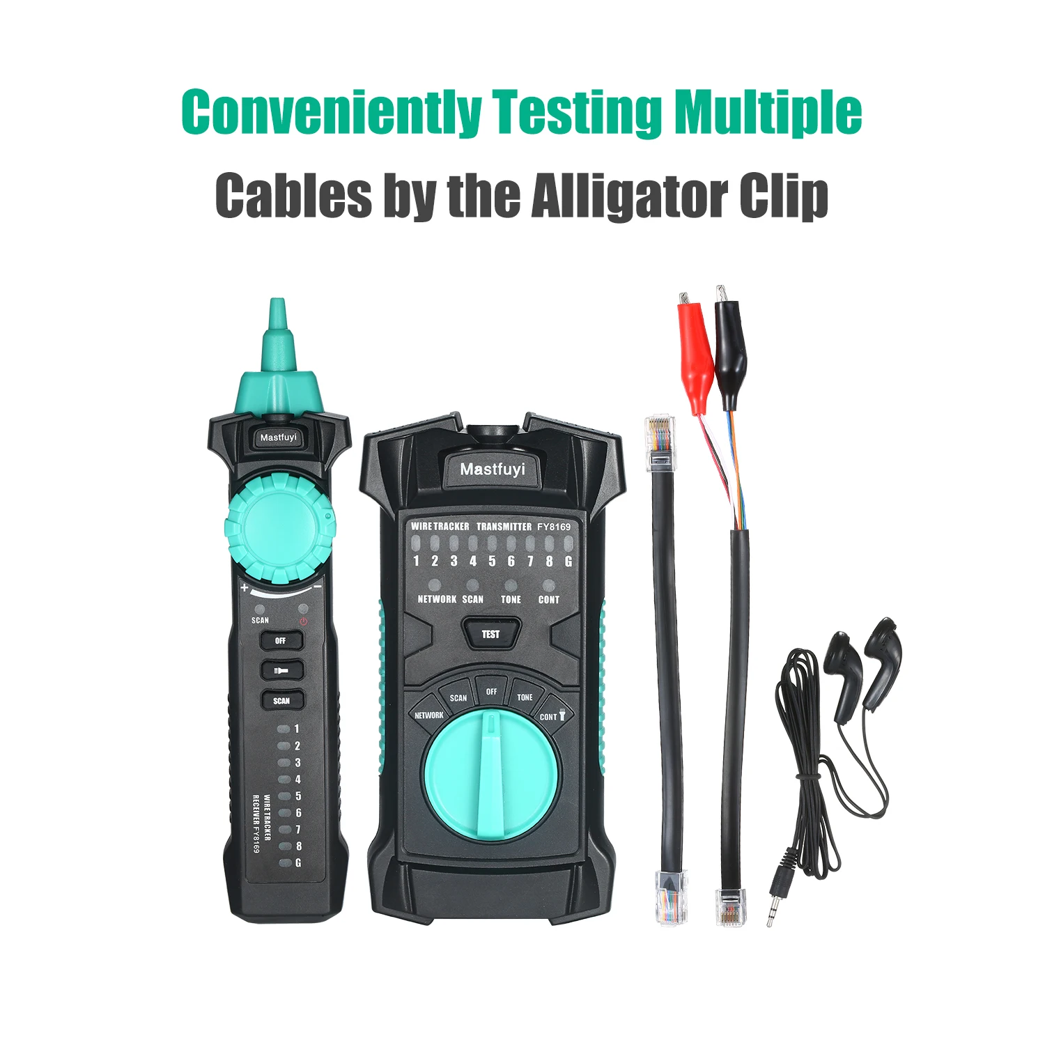 

FY8169 Multifunction Wire Tracker Network Line Finder RJ11 RJ45 Cable Tester Cable Line Checker Telephone Line Tester Continuity