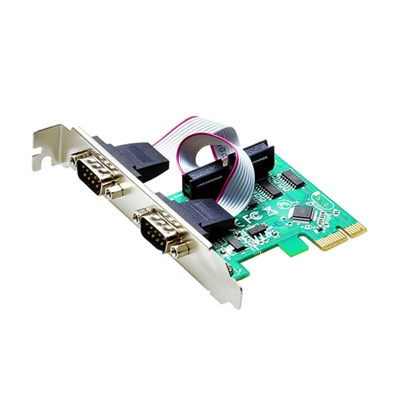 MINI PCI-E PCI Express двойной последовательный DB9 RS232 2 порта контроллер адаптер для Cartao Verde