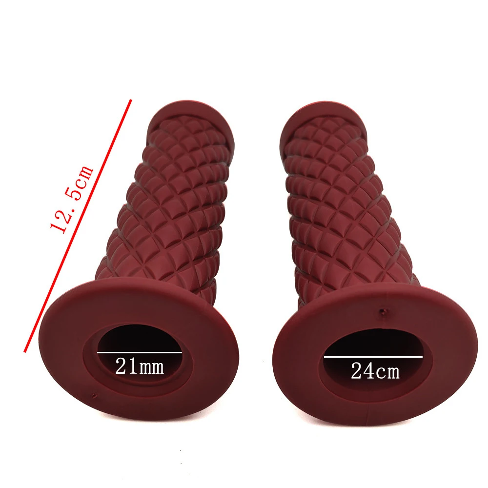 Универсальная резиновая рукоятка для мотоцикла 7/8 дюйма винтажная кафе-рейсера